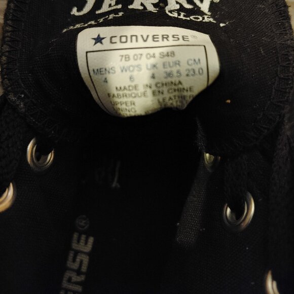 Rare Genuine Leather Converse All Star Chuck Taylor Sailor Jerry Shoes - Men's 4 - Picture 12 of 16